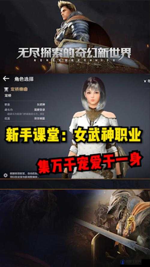 解锁黑色沙漠手游女武神，详尽攻略与必备技巧一网打尽