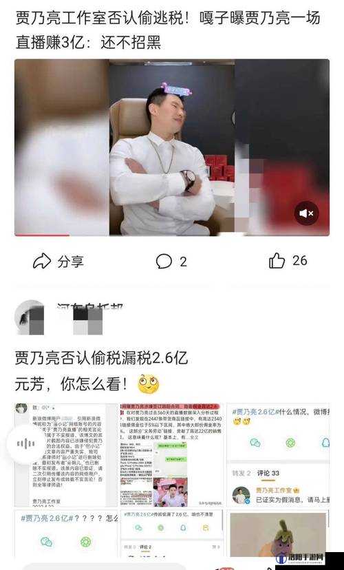 贾乃亮工作室全面回应，详细澄清偷税漏税风波的起因与发展过程