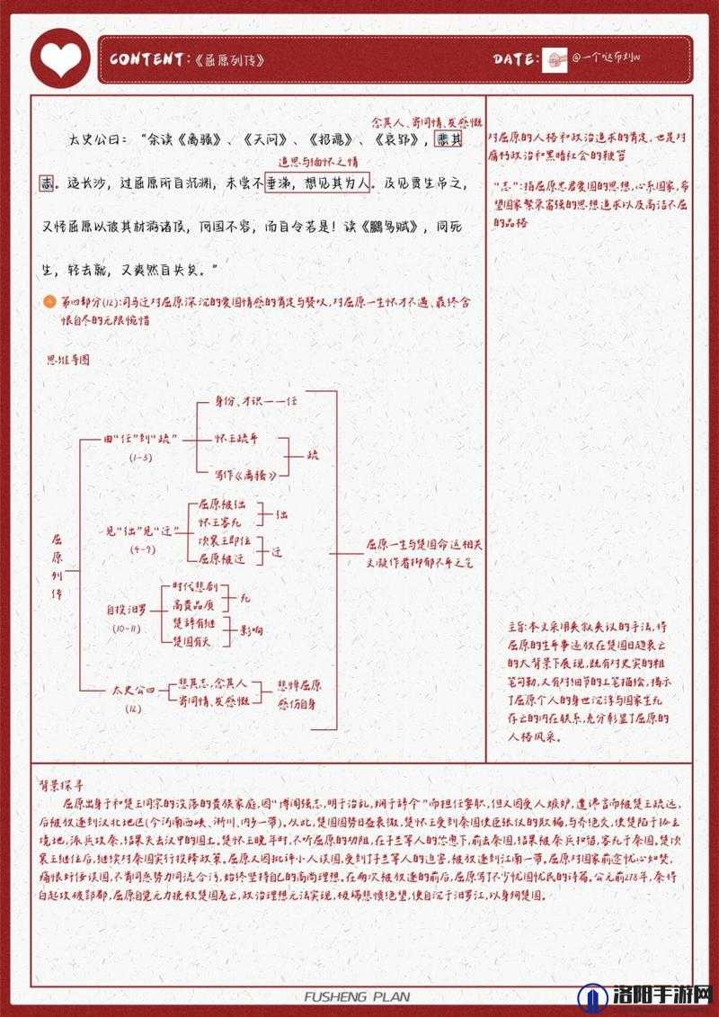 揭秘无悔华夏渔樵问答4.10答案，探寻屈原与楚怀王之间不为人知的传奇故事