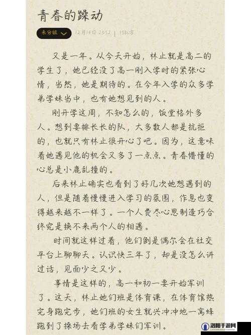 麦子地里的故事躁动的青春小说：那些年在麦地里的青春记忆与情感纠葛