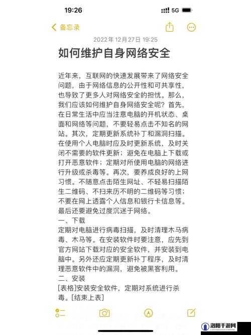 719y 你会回来感谢我的完成维护：网络安全维护的重要性